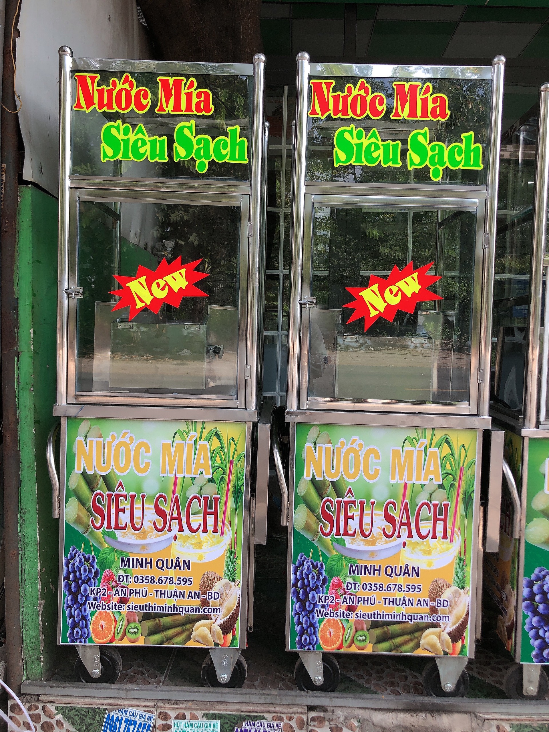 xe nước mía siêu sạch bàn ngắn